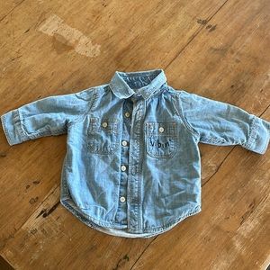 VIBIN’ Baby Denim Button Up